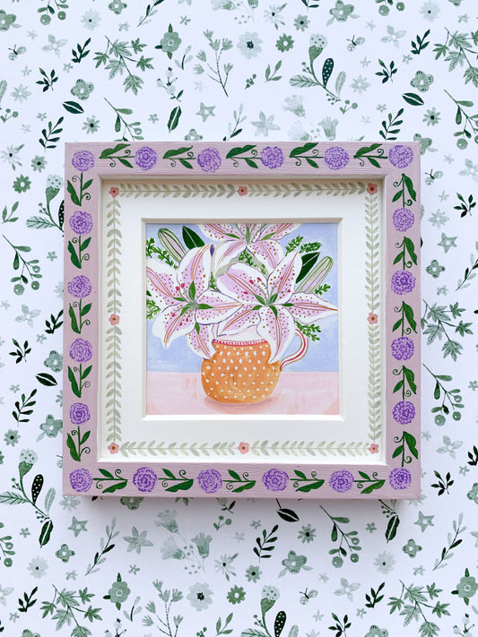 Lily flowers bouquet | Original painting