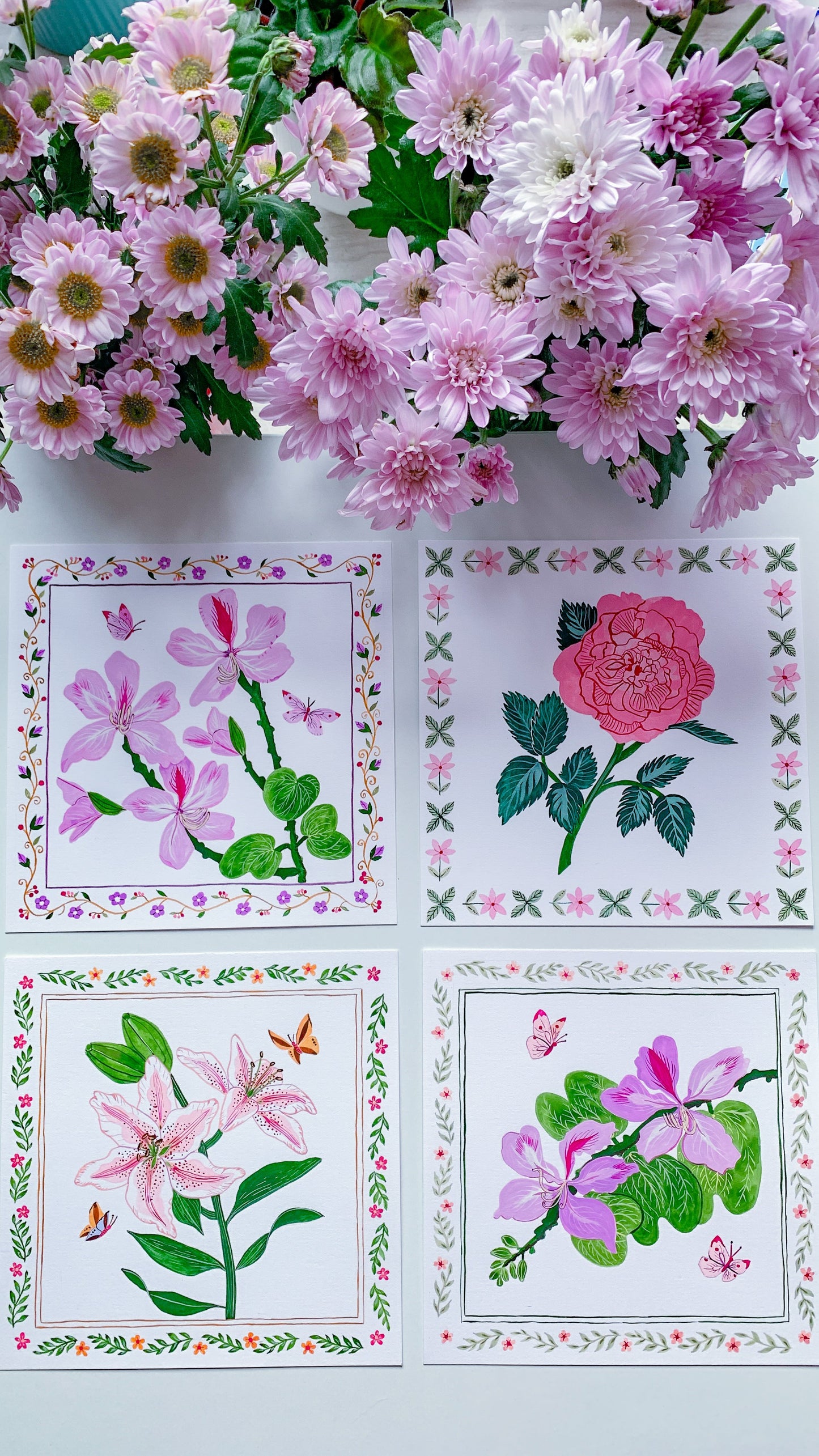 Botanical Rose | Original painting