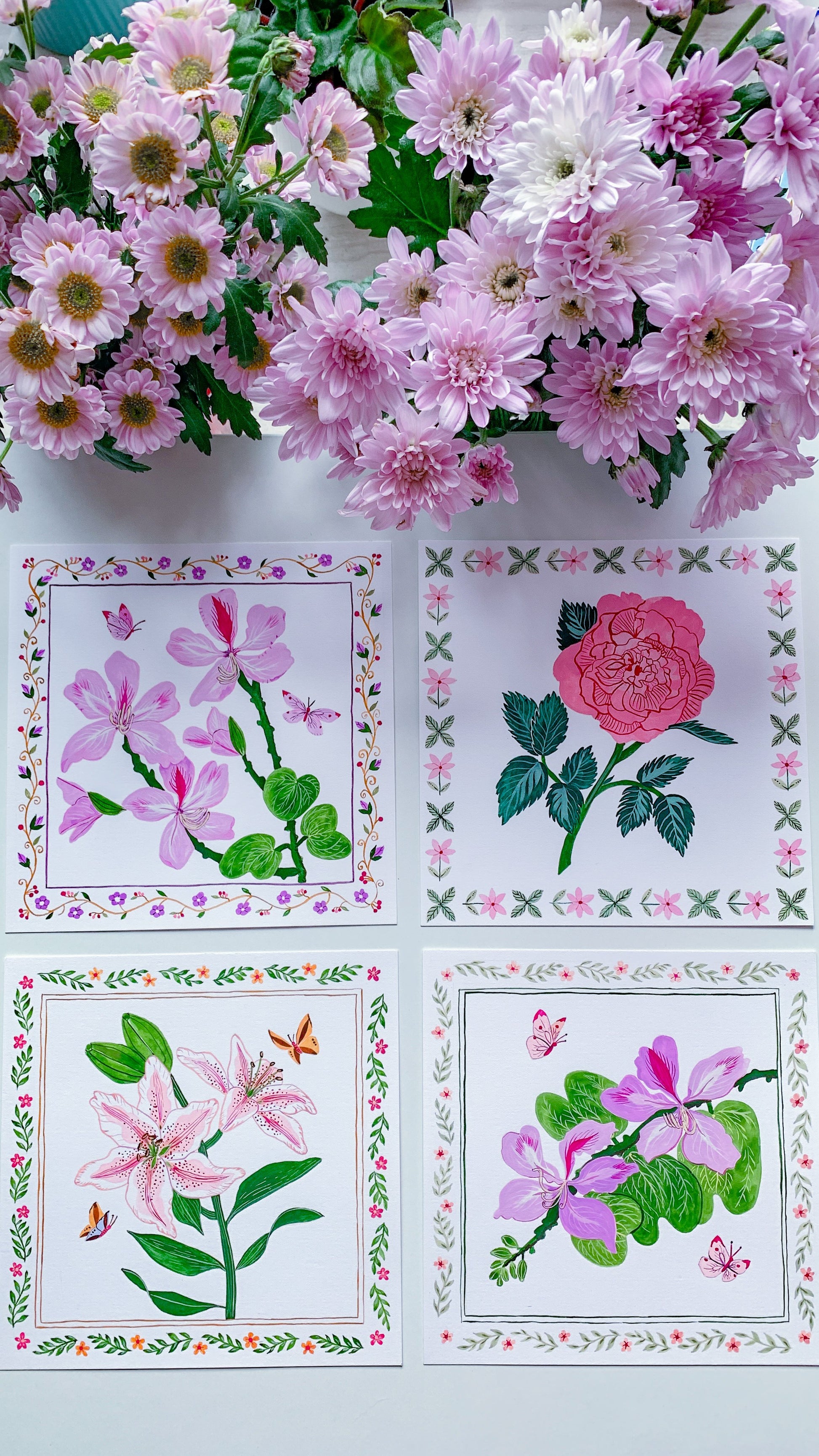 Botanical Rose | Original painting