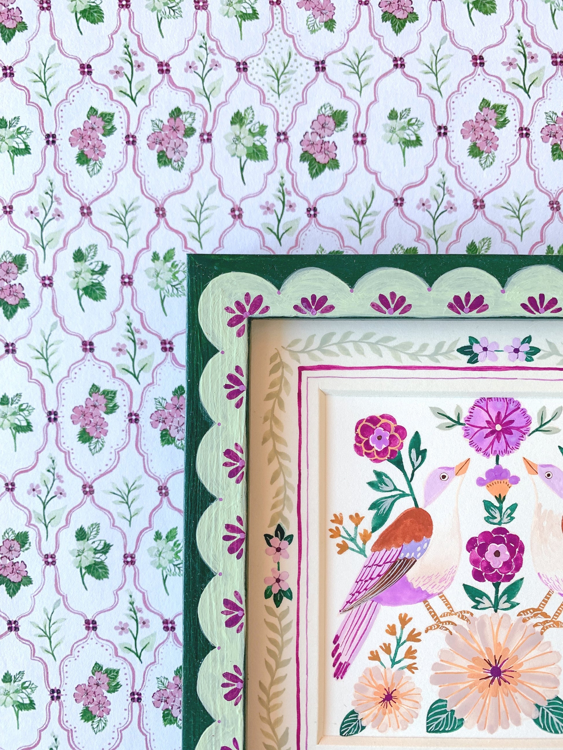 Purple song birds | Original painting