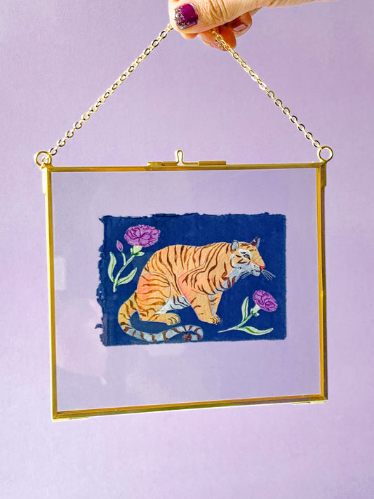 Tiger of Courage | Framed original painting