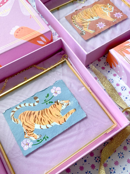 Tiger of Wisdom | Framed original painting