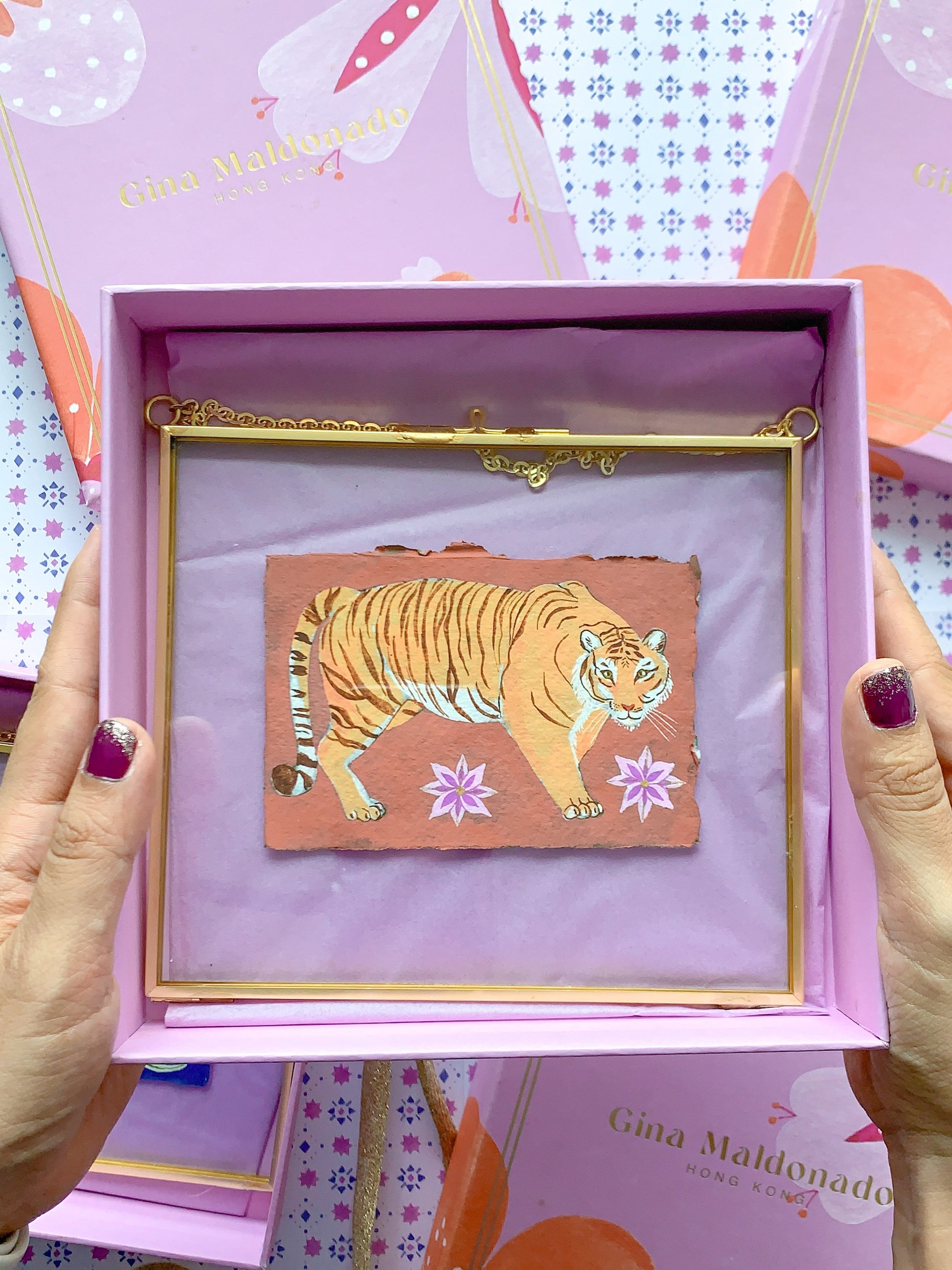 Tiger of Creativity | Framed original painting