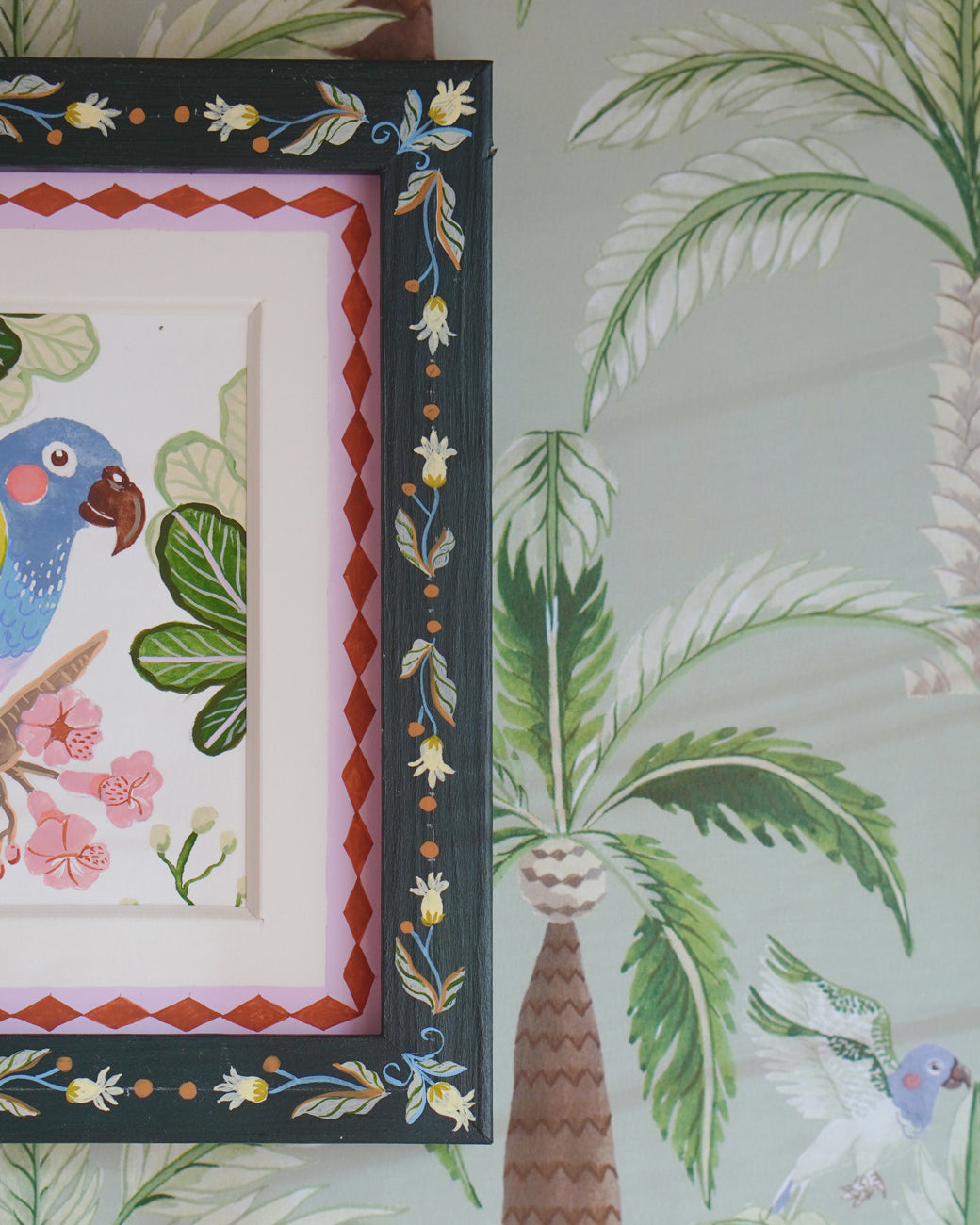 Blue-headed Parrot Ready to Fly | Original painting