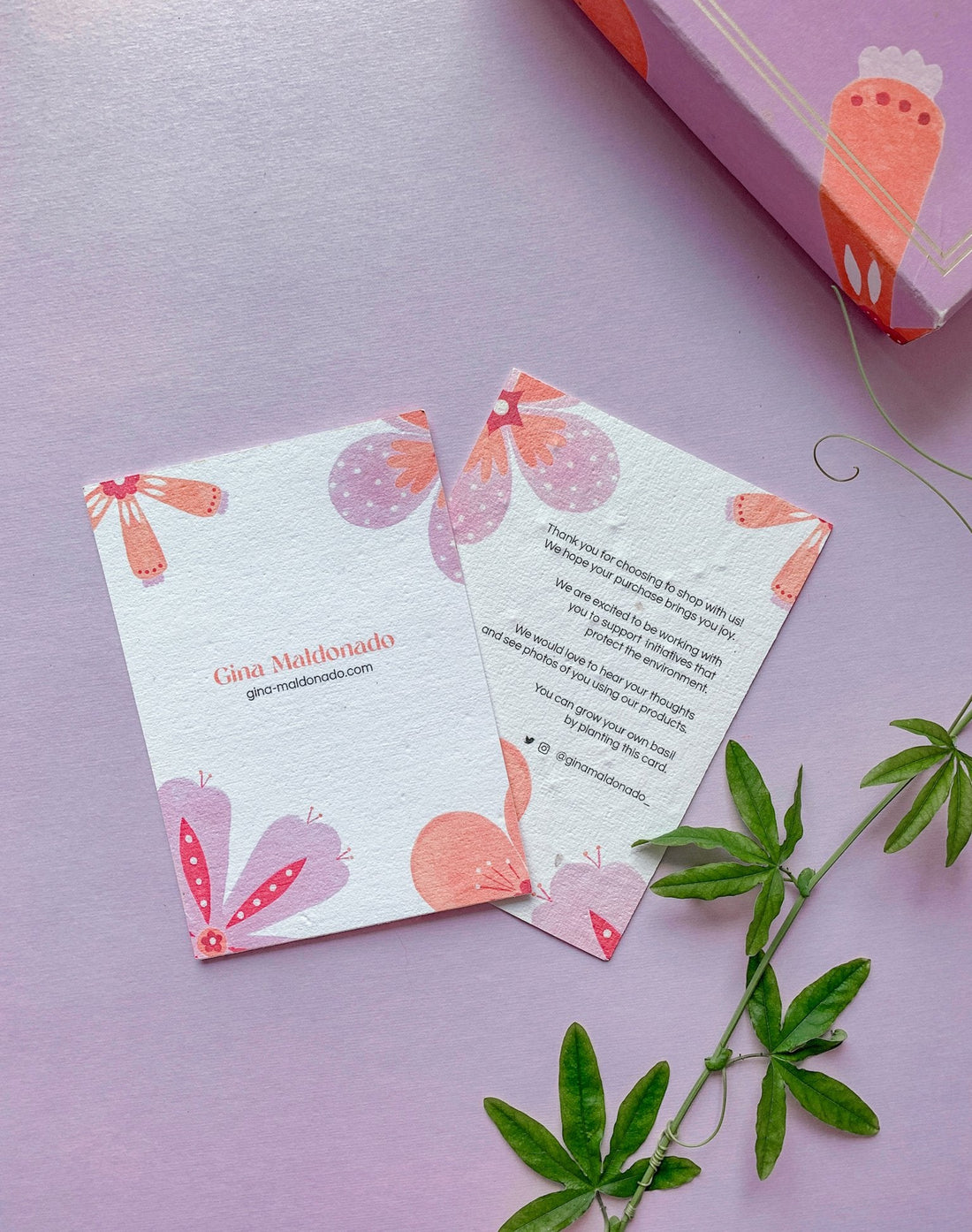 Designing Eco-Friendly, Plantable Thank You Cards