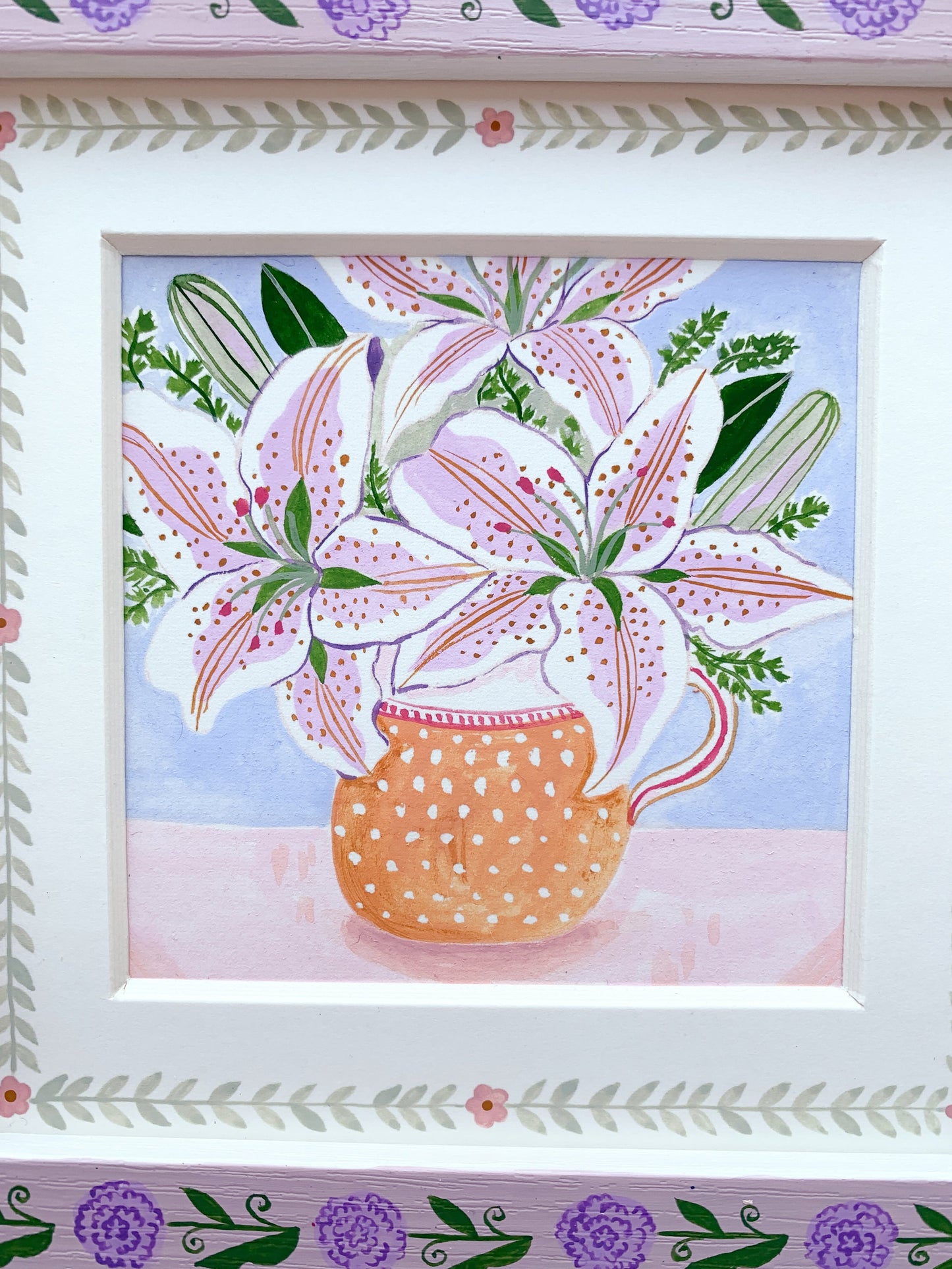 Lily flowers bouquet | Original painting