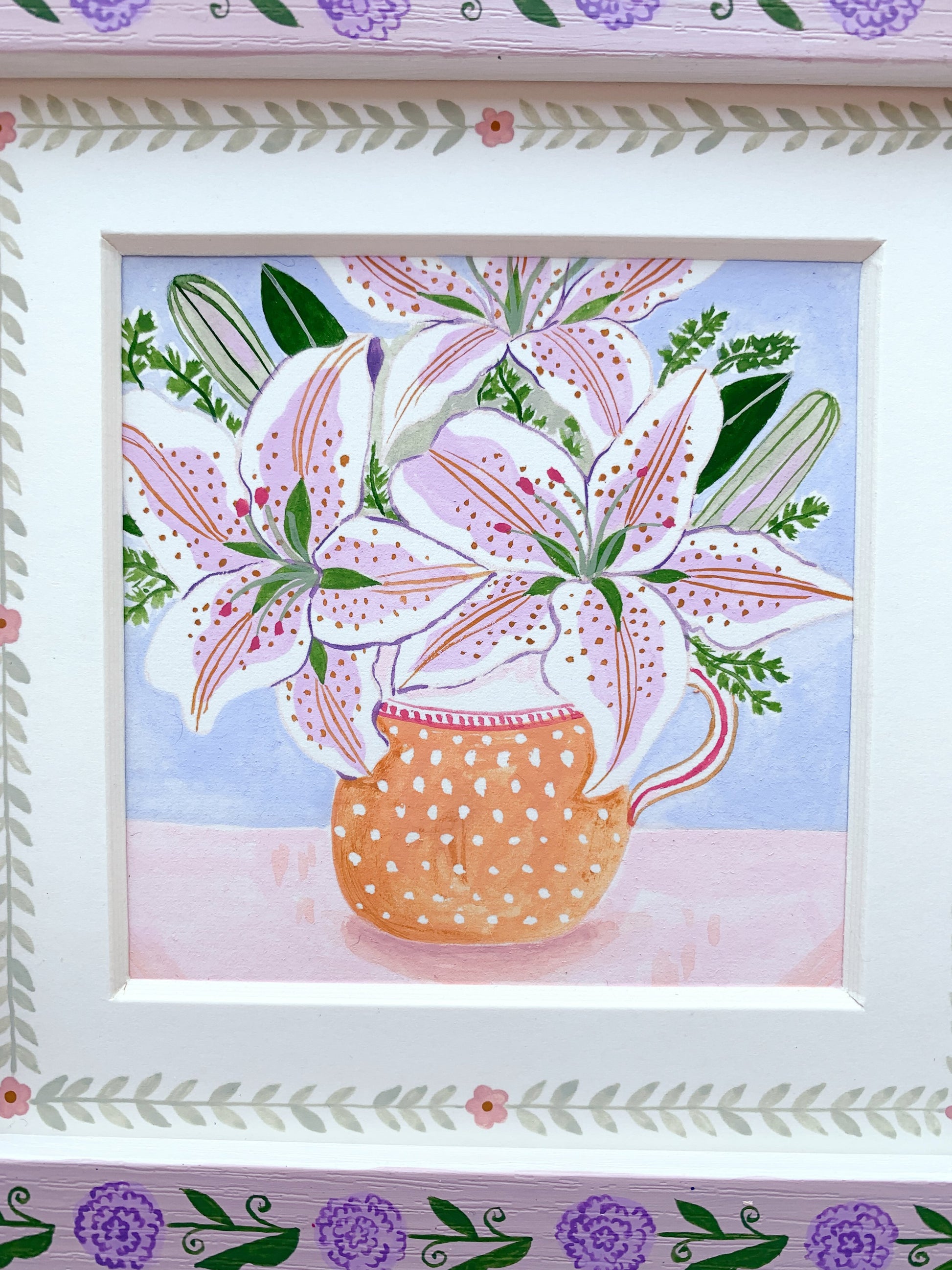 Lily flowers bouquet | Original painting