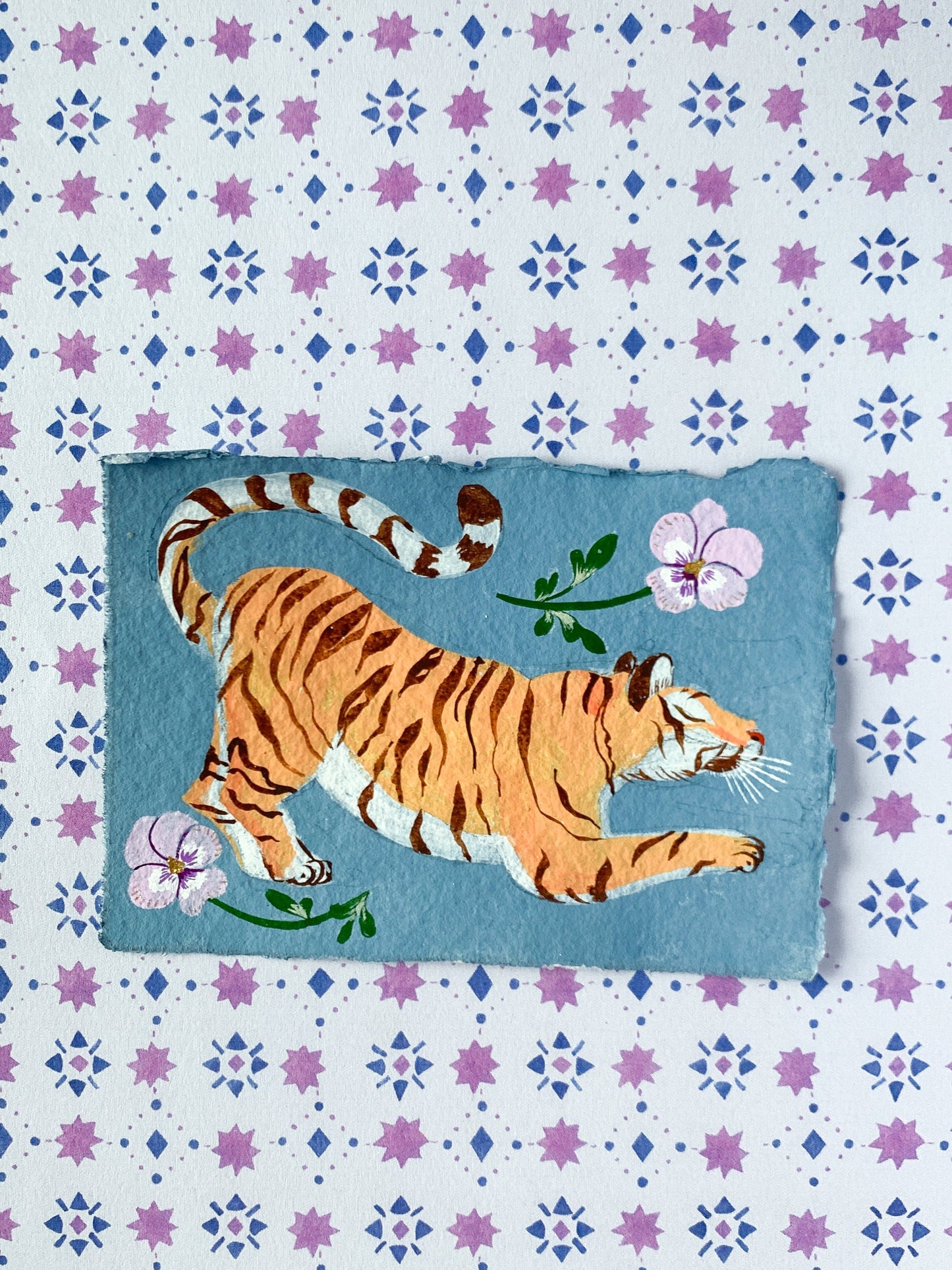 Tiger of Wisdom | Framed original painting