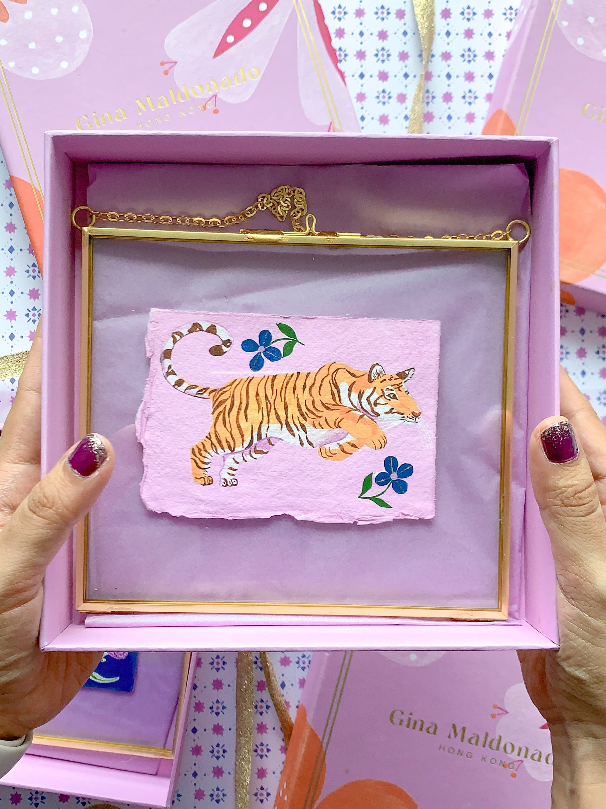 Tiger of Resilience | Framed original painting