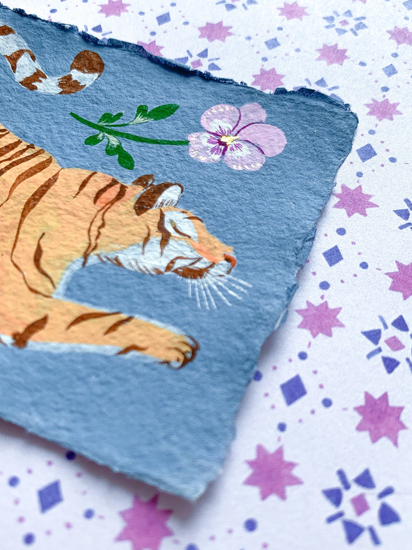 Tiger of Wisdom | Framed original painting