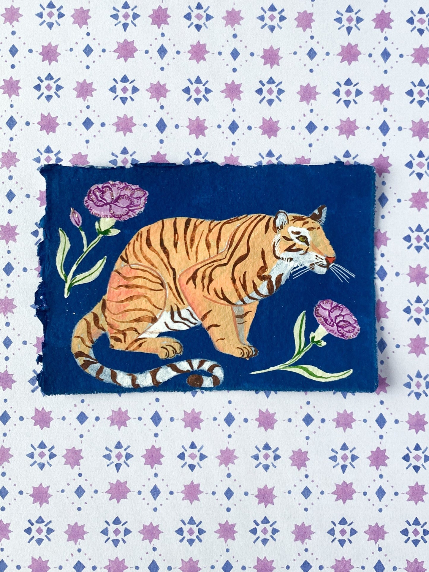 Tiger of Courage | Framed original painting