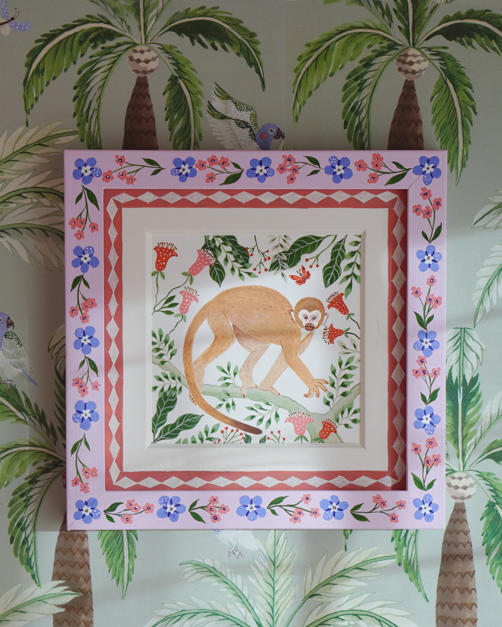 Monkey on branch | Original painting