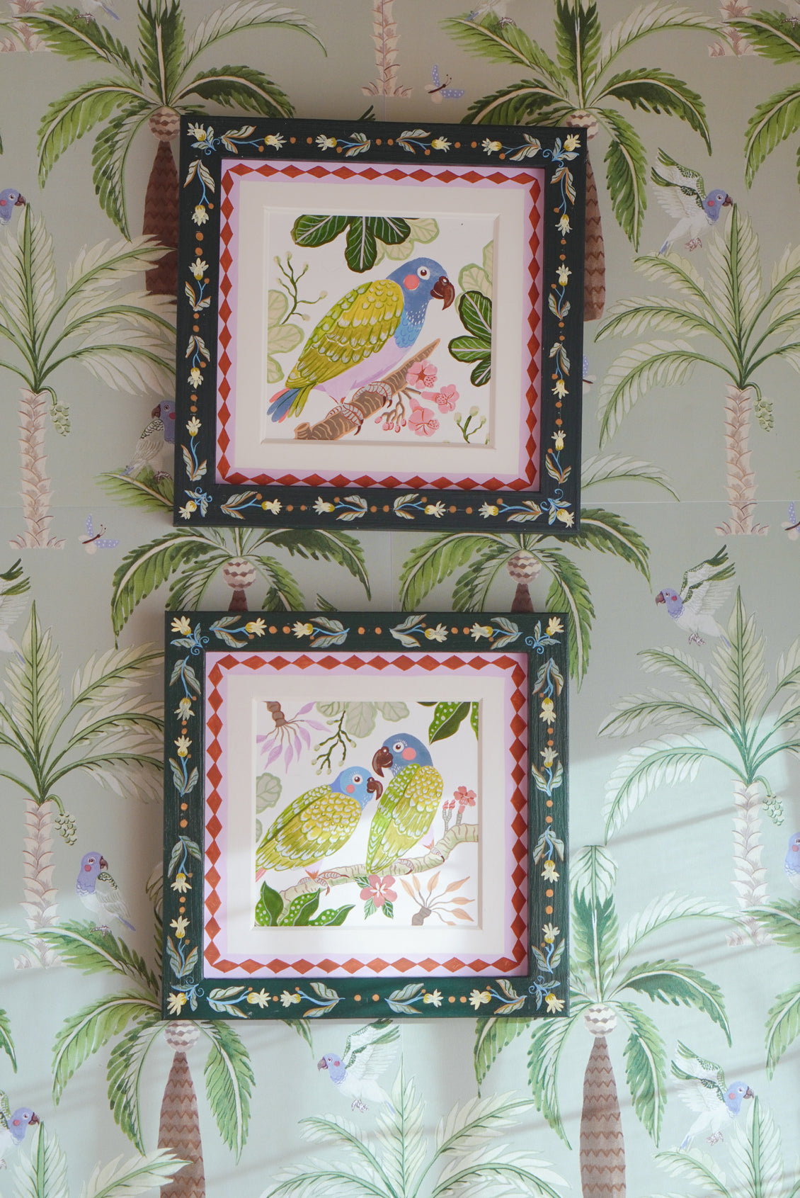 Blue-headed Parrot Ready to Fly | Original painting