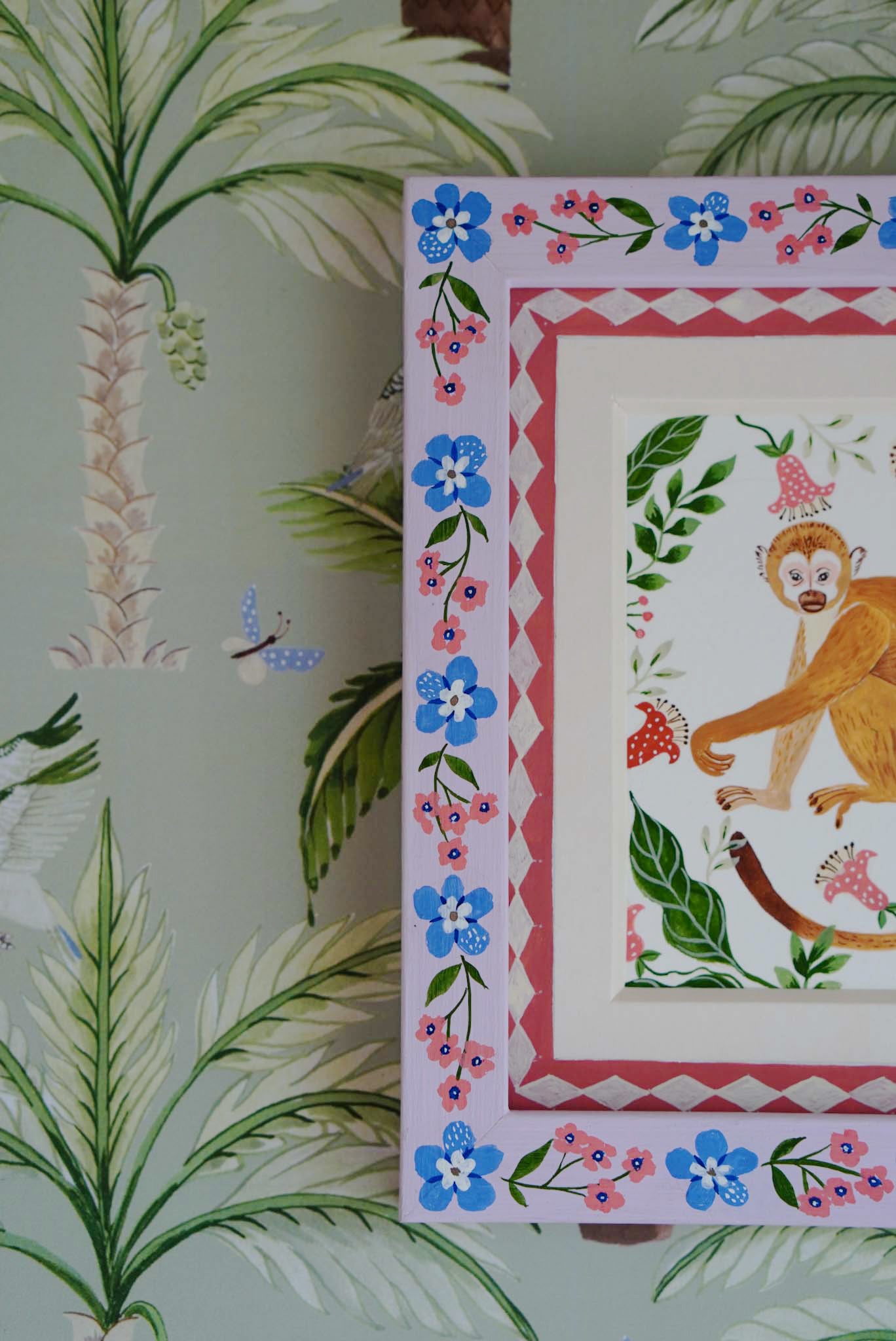 Monkey on branch | Original painting