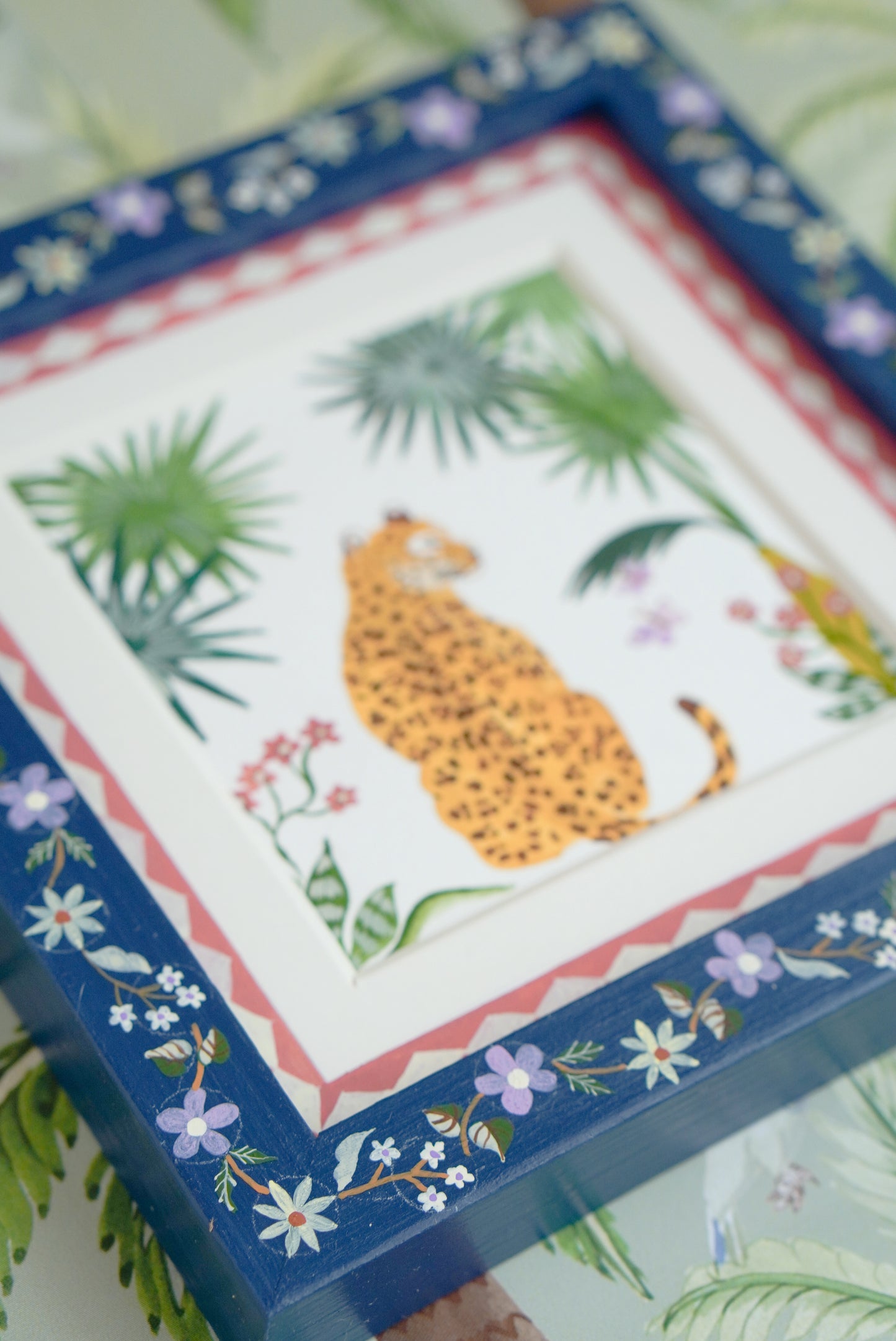 Jaguar & Palms | Original painting